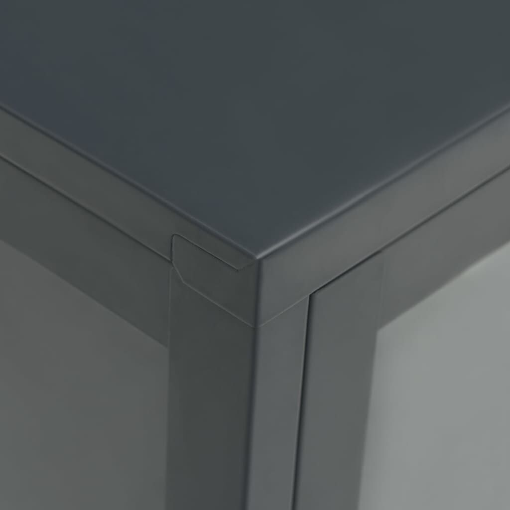 vidaXL Sideboard Anthracite 105x35x70 cm Steel and Glass