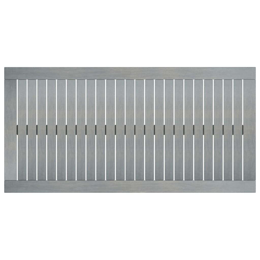 vidaXL Coffee Table 100x50x33 cm Grey Solid Acacia Wood