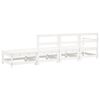 vidaXL 4 Piece Garden Lounge Set White Solid Wood Pine