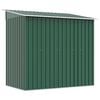 vidaXL Garden Shed Green Metal