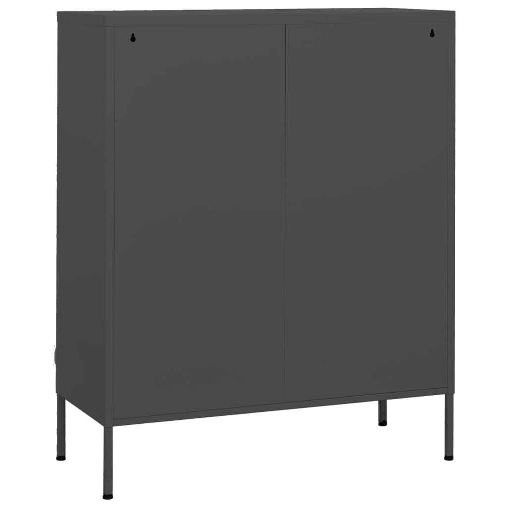 vidaXL Storage Cabinet Anthracite 80x35x101.5 cm Steel