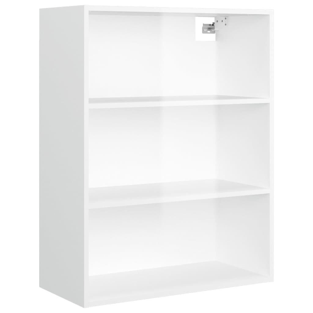 vidaXL Hanging Wall Cabinet High Gloss White 69.5x32.5x90 cm