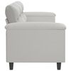 vidaXL 3-Seater Sofa Light Grey 210 cm Microfibre Fabric