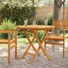 vidaXL Folding Garden Table 85x85x76 cm Solid Teak Wood