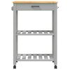 vidaXL Kitchen Trolley MONZA 60x40x88.5 cm Solid Wood Pine