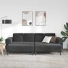 vidaXL Living Room Couch 3 pcs Black