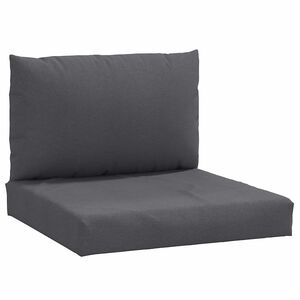 vidaXL Pallet Cushions 2 pcs Melange Anthracite Fabric