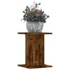vidaXL Plant Stands 2 pcs Smoked Oak 30x30x40 cm Engineered Wood