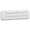 vidaXL Headboard Cushion "Hvar" White 193 cm Faux Leather