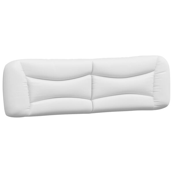 vidaXL Headboard Cushion "Hvar" White 193 cm Faux Leather