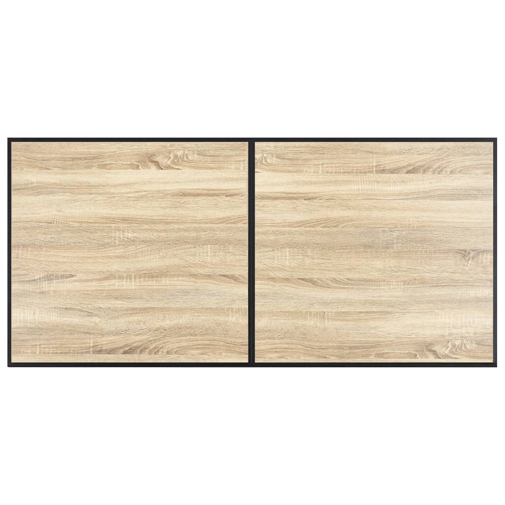 vidaXL Dining Table Oak 160x80x75 cm MDF