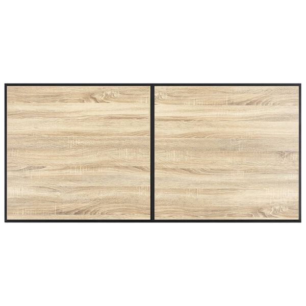 vidaXL Dining Table Oak 160x80x75 cm MDF