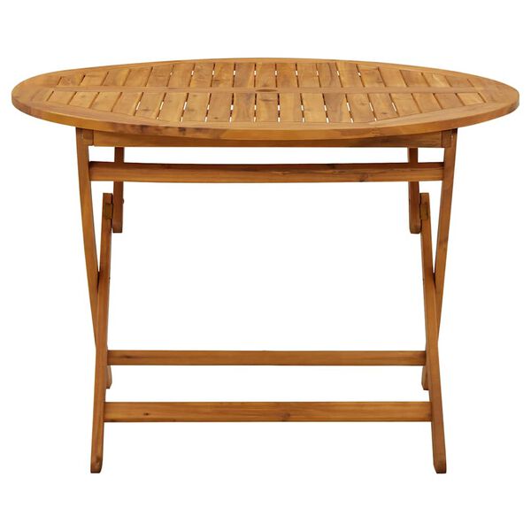vidaXL Folding Garden Table 110 cm Solid Acacia Wood