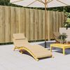 vidaXL Sun Lounger Cushion Melange Beige 186x58x4 cm Fabric