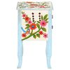 vidaXL Hand Painted Bedside Cabinet 40x30x50 cm Solid Mango Wood