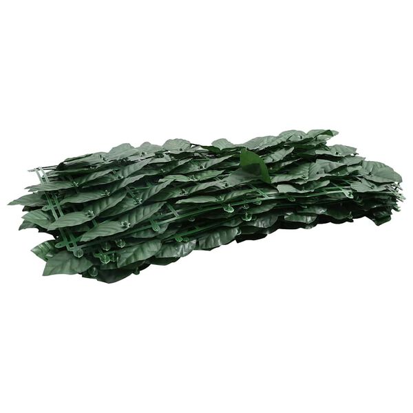 vidaXL Balcony Screen with Dark Green Leaves 600x75 cm