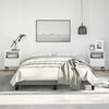 vidaXL Bed Frame without Mattress Dark Grey 137x187 cm Double Fabric