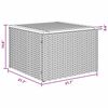vidaXL Garden Sofa Set with Cushion 5 pcs Grey Poly rattan