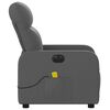vidaXL Electric Massage Recliner Chair Dark Grey Fabric