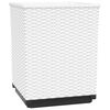 vidaXL Planters 2 pcs White 30x30x37 cm Polypropylene