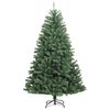 vidaXL Artificial Hinged Christmas Tree 300 LEDs & Ball Set 210 cm