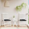 vidaXL Chair Cushions 2 pcs Black 40x40x7 cm Oxford Fabric