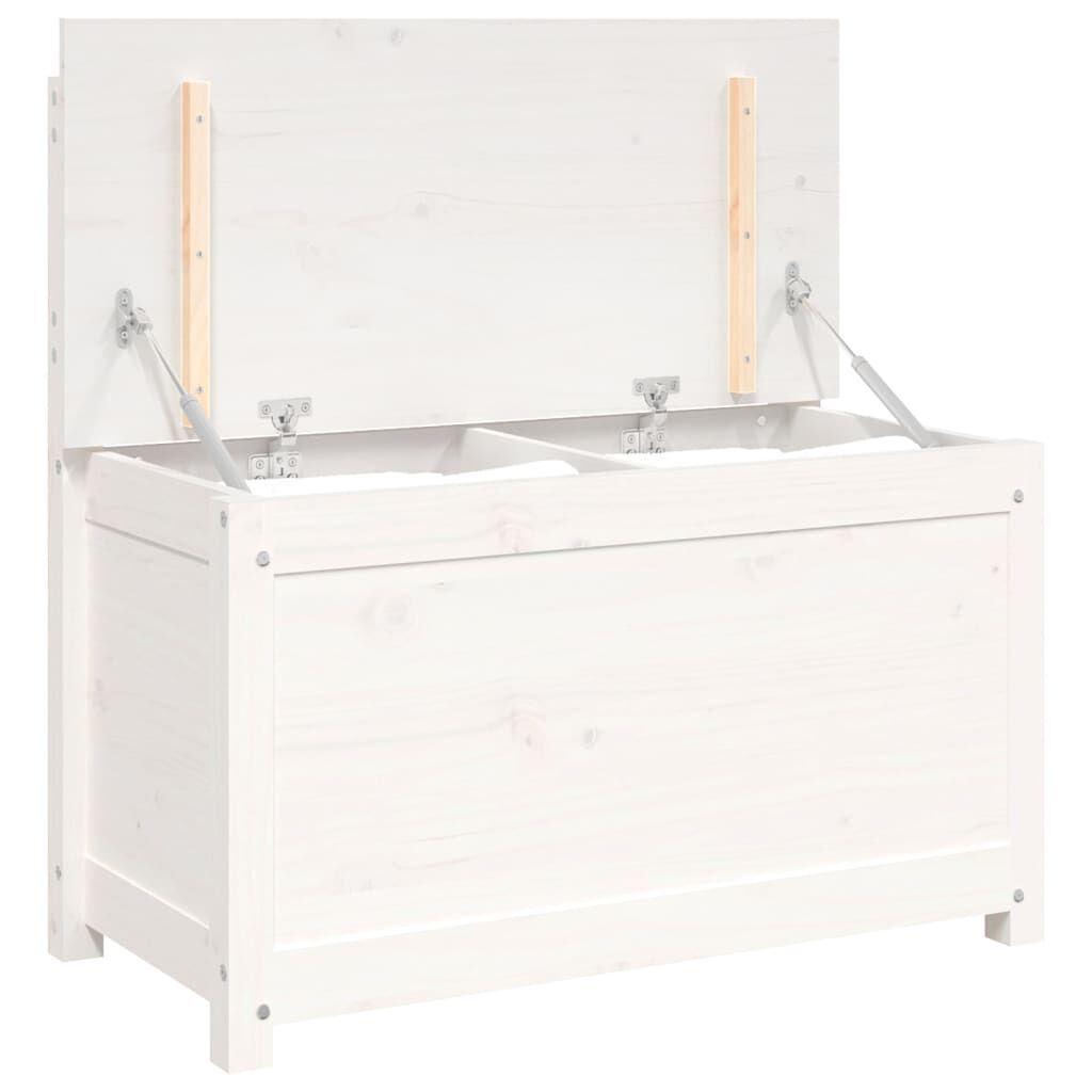vidaXL Bench White 80x41x77 cm Solid Wood Pine