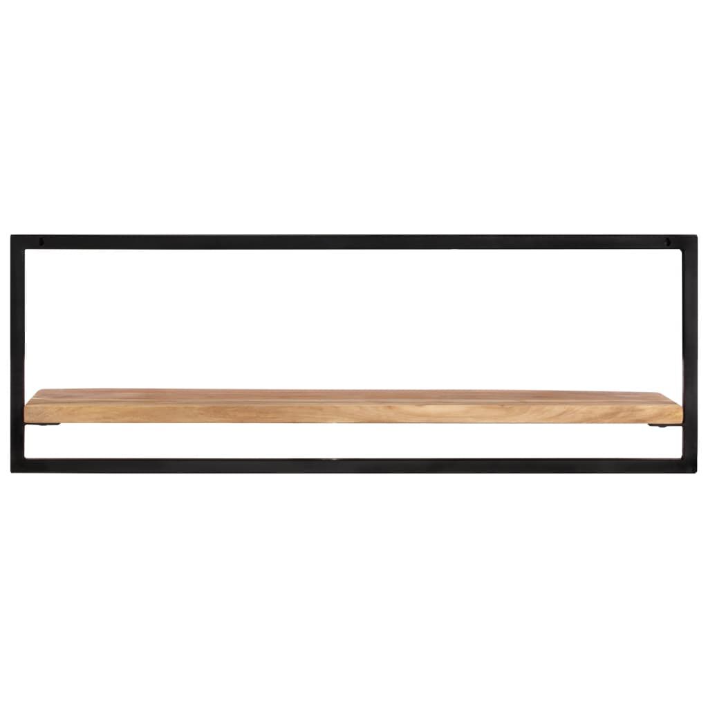 vidaXL Wall Shelves 2 pcs 100x24x35 cm Solid Wood Acacia and Steel
