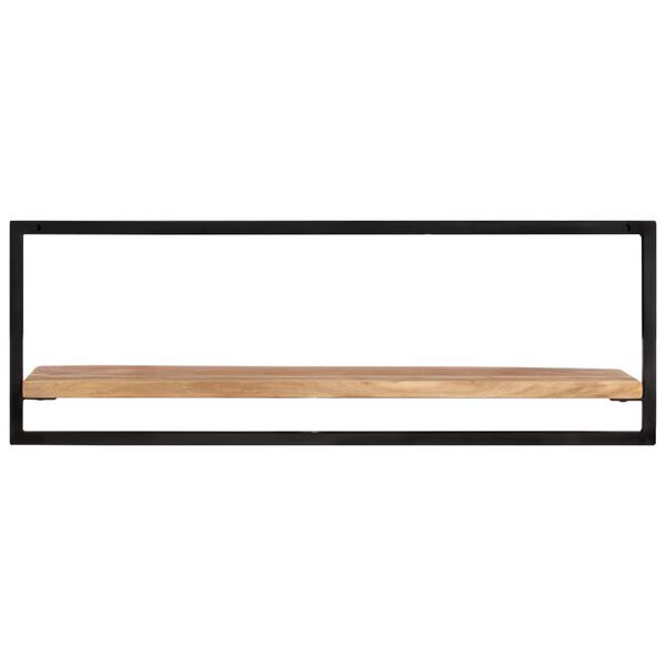 vidaXL Wall Shelves 2 pcs 100x24x35 cm Solid Wood Acacia and Steel