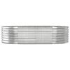 vidaXL Garden Raised Bed Galvanised Steel 152x80x36 cm Silver