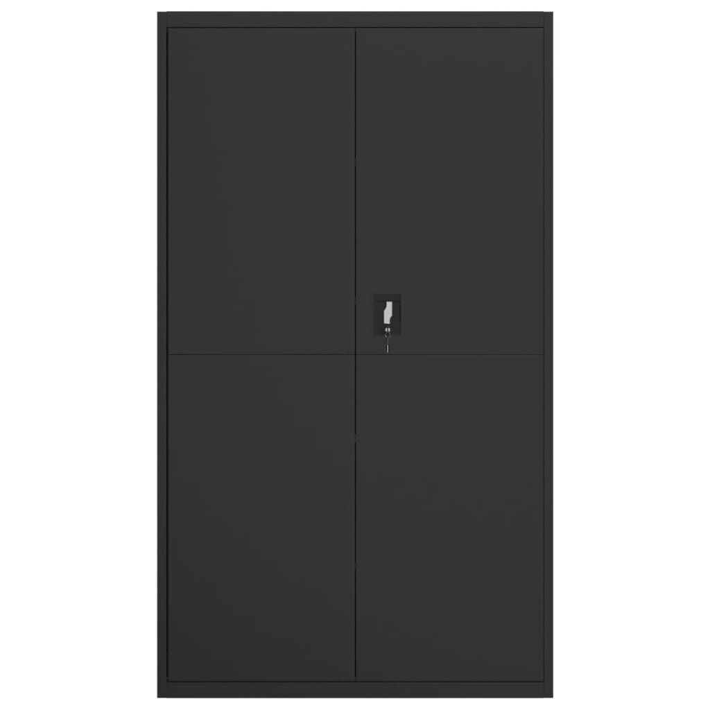 vidaXL File Cabinet Black 105x40x180 cm Steel