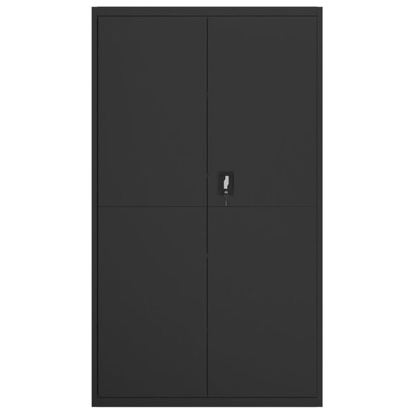 vidaXL File Cabinet Black 105x40x180 cm Steel
