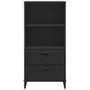vidaXL Bookcase VIKEN Black 60x35x123 cm Engineered Wood
