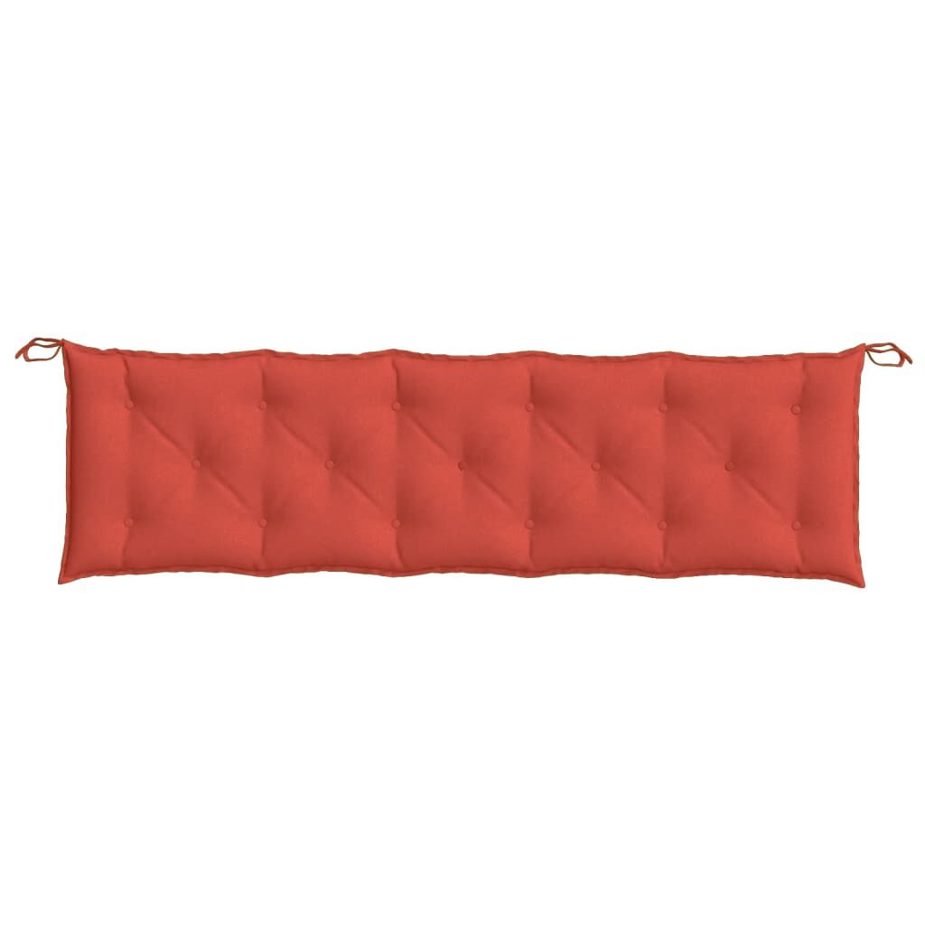 vidaXL Garden Bench Cushion Melange Red 180x50x7 cm Fabric