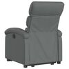 vidaXL Electric Stand up Recliner Chair Dark Grey Fabric