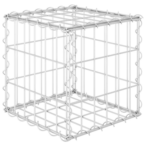 vidaXL Cube Gabion Raised Bed Steel Wire 30x30x30 cm