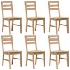 vidaXL 7 Piece Dining Set Solid Acacia Wood