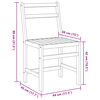vidaXL 3 Piece Balcony Set Solid Wood Acacia