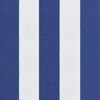 vidaXL Sun Lounger Cushion Blue&White Stripe Oxford Fabric