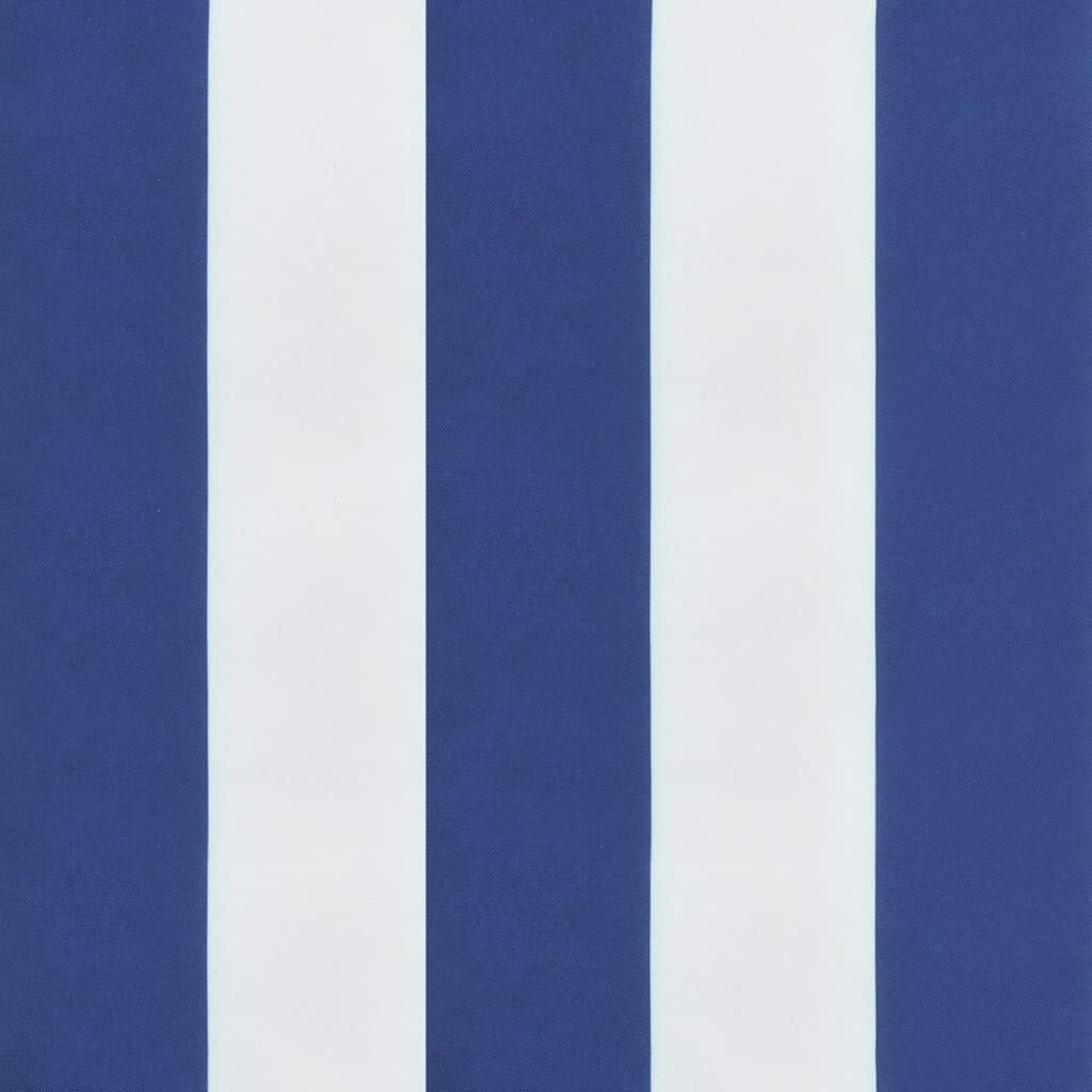 vidaXL Sun Lounger Cushion Blue&White Stripe Oxford Fabric
