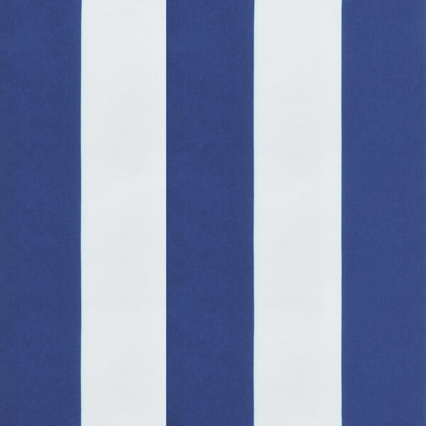 vidaXL Sun Lounger Cushion Blue&White Stripe Oxford Fabric