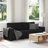 vidaXL 3-Seater Sofa&nbsp;Black 220x77x82 cm Fabric