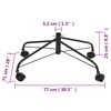 vidaXL Christmas Tree Stand with Wheels 77x71x25 cm