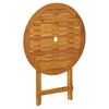 vidaXL Folding Garden Table 70 cm Solid Acacia Wood