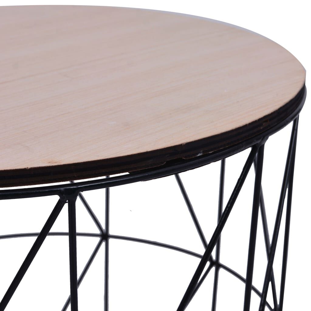 vidaXL Coffee Table 3 pcs Black