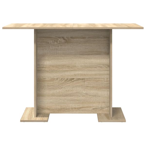 vidaXL Dining Table Sonoma Oak 110x60x75 cm Engineered Wood