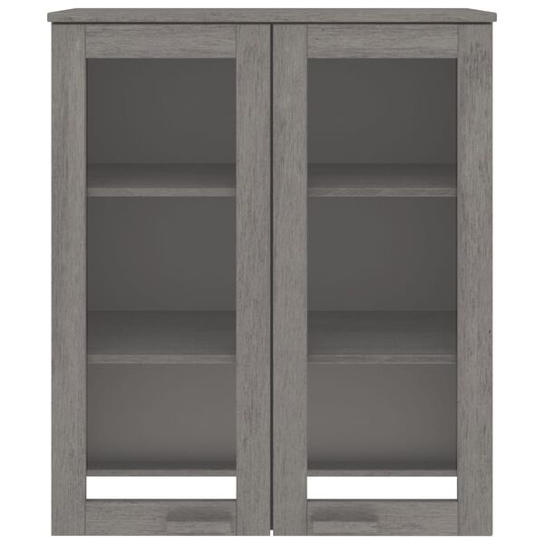 vidaXL Top for Highboard HAMAR Light Grey 85x35x100cm Solid Wood Pine