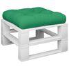 vidaXL Pallet Cushion Green 60x60x12 cm Fabric