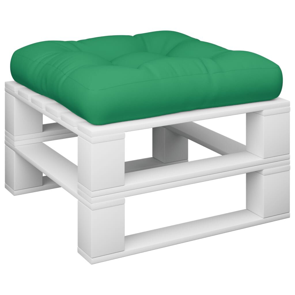 vidaXL Pallet Cushion Green 60x60x12 cm Fabric