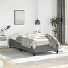 vidaXL Bed Frame without Mattress Dark Grey 100x203 cm Twin XL Fabric